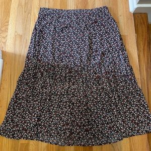 Maurice’s Floral Tiered Midi Skirt